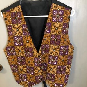 Ethnic beaded, women’s vest, size large